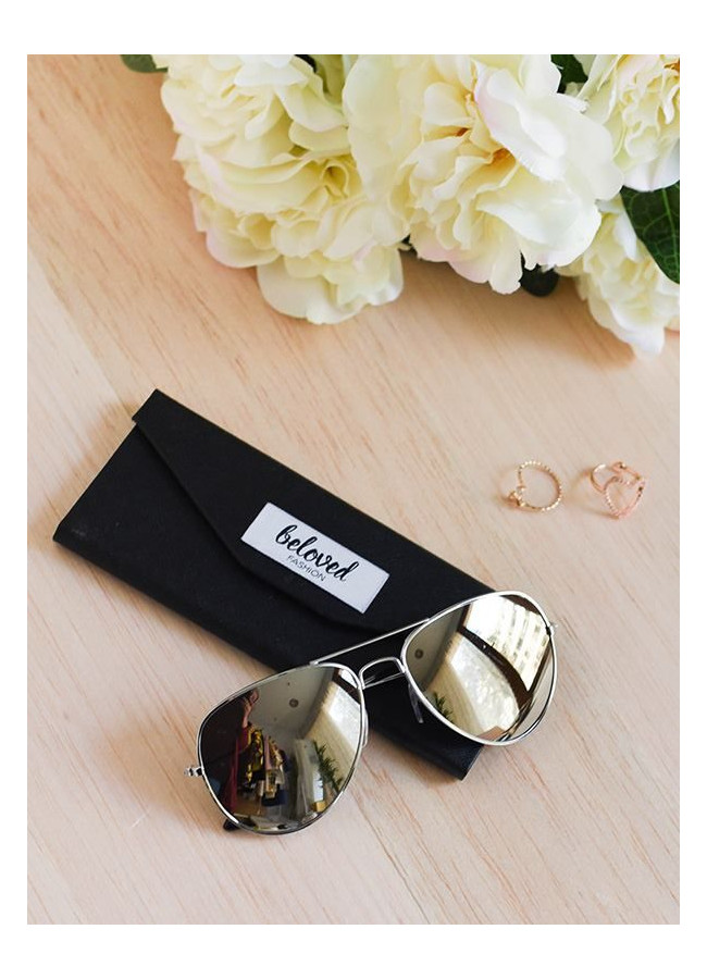 AVIATOR SILVER MIRROR SUNNIES