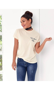 NOT YOUR BABY CREAM TSHIRT 