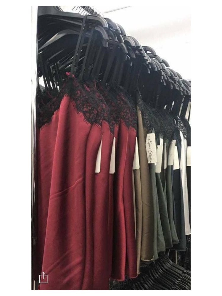SATIN LINGERIE TOP