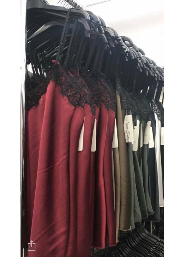 SATIN LINGERIE TOP