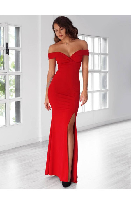 GILDA RED MAXI DRESS