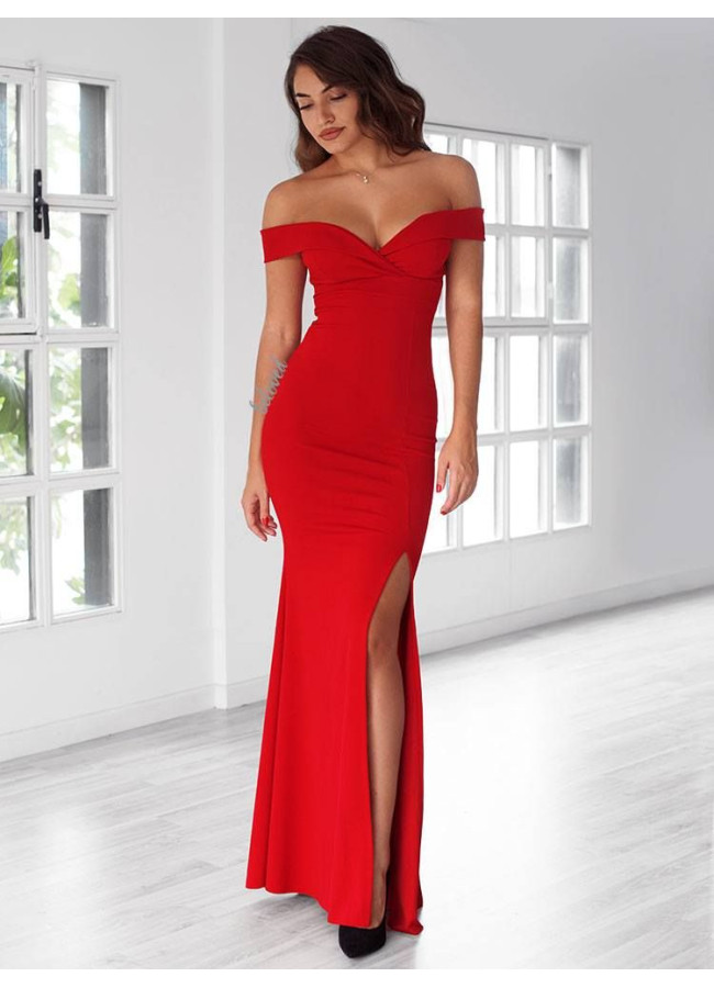 GILDA RED MAXI DRESS