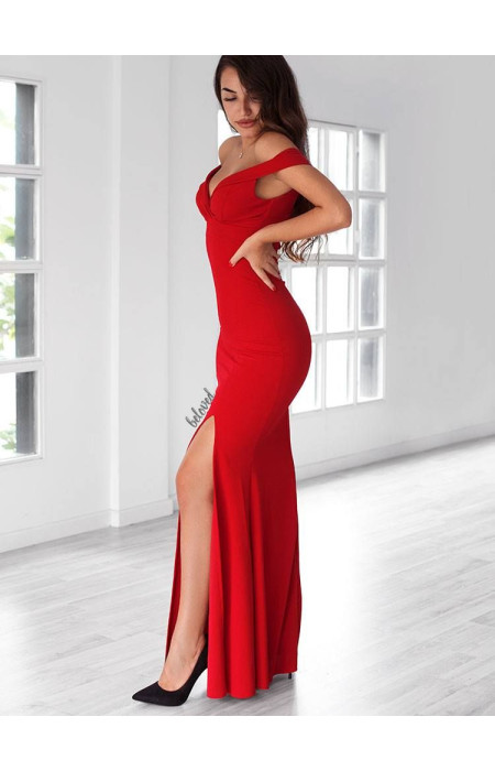 GILDA RED MAXI DRESS