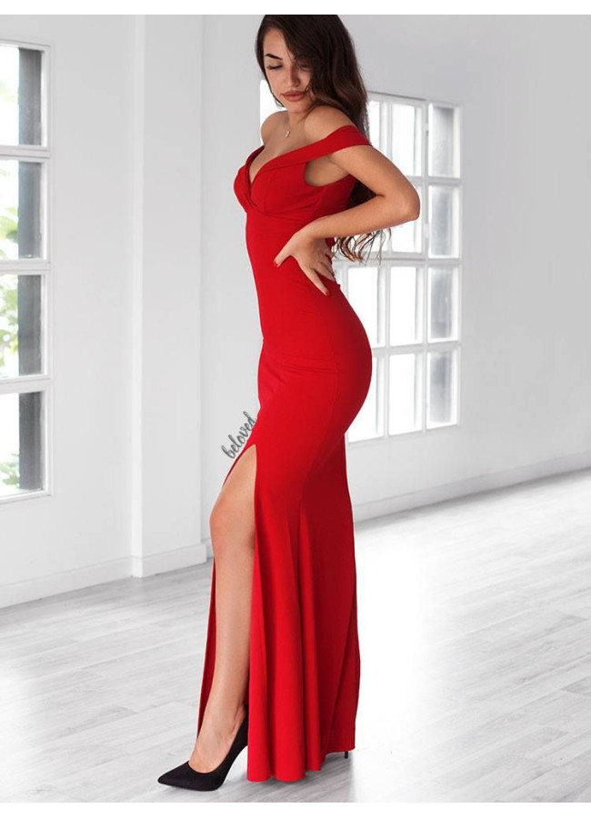 GILDA RED MAXI DRESS