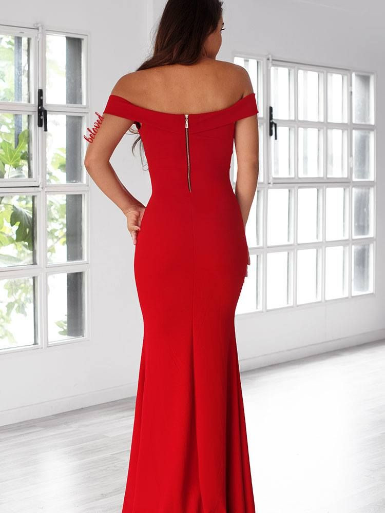 GILDA RED MAXI DRESS