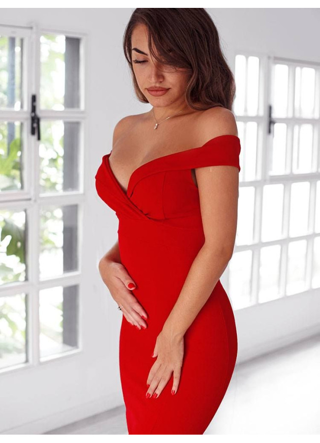 GILDA RED MAXI DRESS