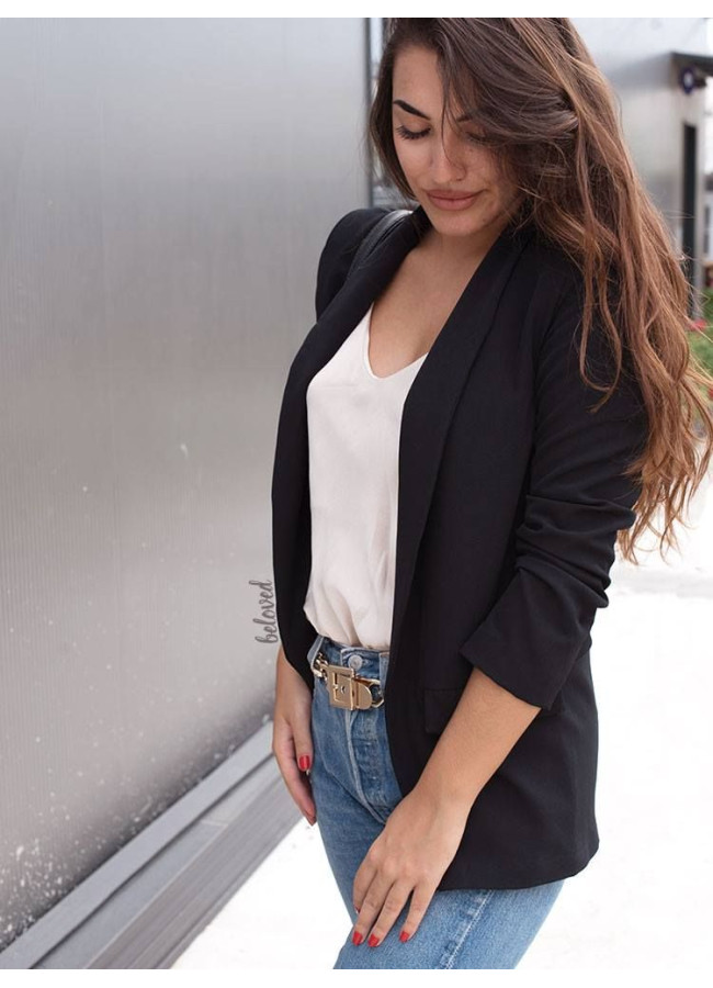 KRISTIA BLACK BLAZER