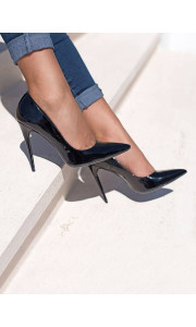 BLACK VERNIS PUMPS