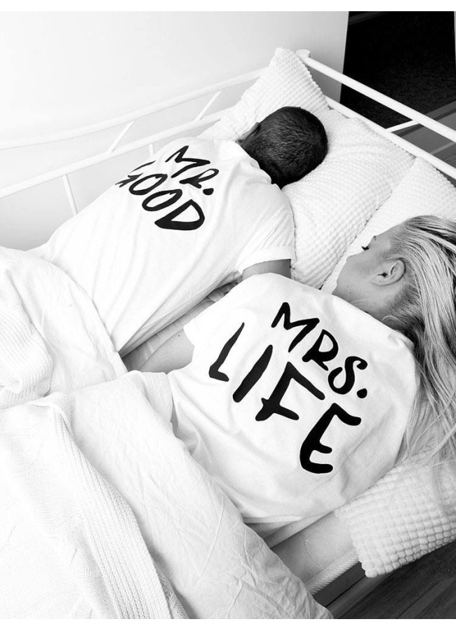 MR GOOD & MRS LIFE TSHIRT set