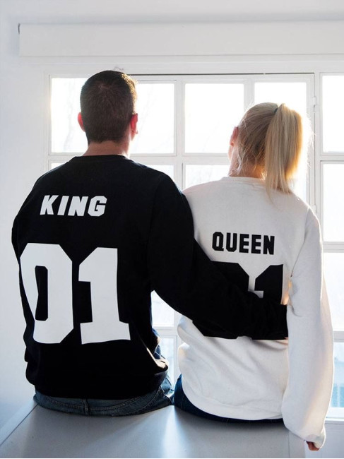KING 01 & QUEEN 01 SWEATSHIRT set