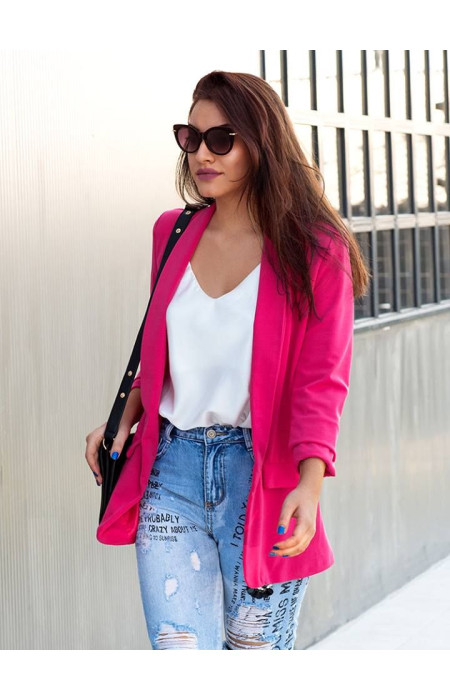 KRISTIA FUSCIA BLAZER