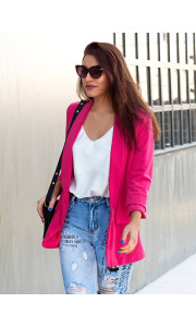 KRISTIA FUSCIA BLAZER