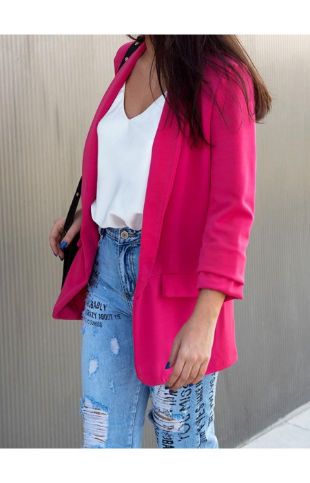 KRISTIA FUSCIA BLAZER
