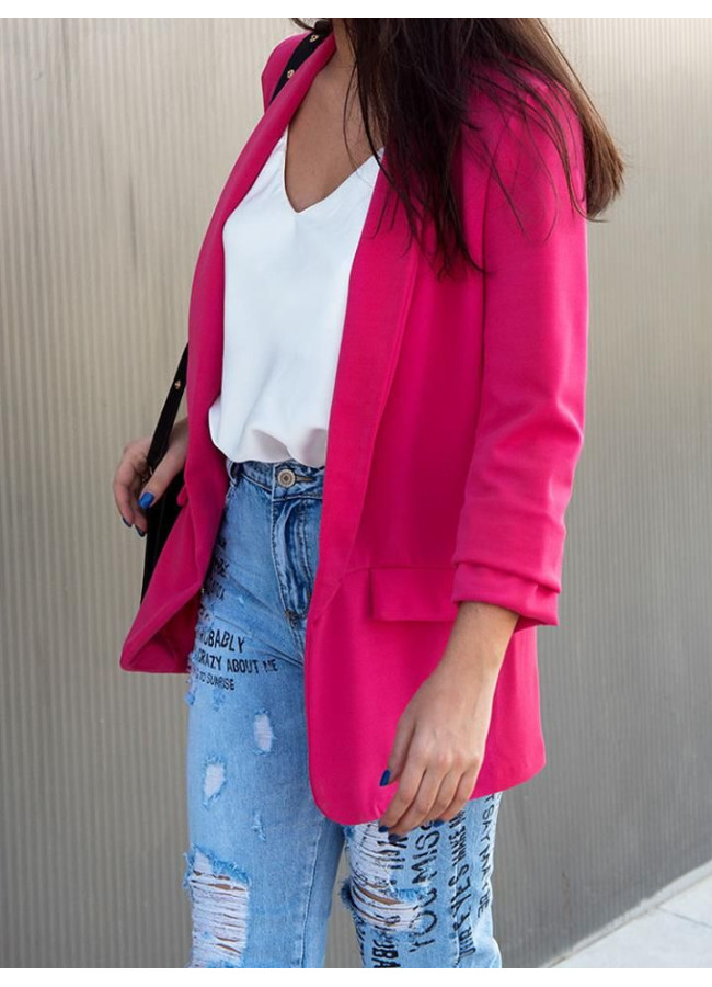KRISTIA FUSCIA BLAZER