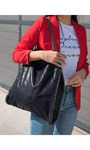 BLACK CHAIN BAG