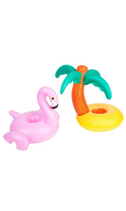 INFLATABLE DRINK HOLDER TROPICAL