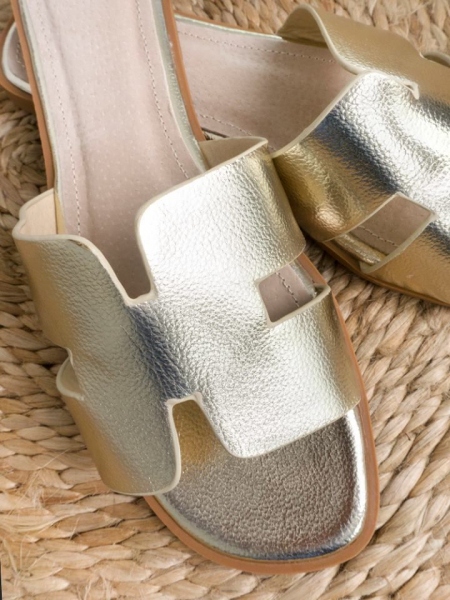 SAGE GOLD SLIPPERS