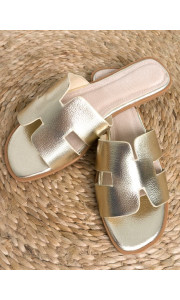 SAGE GOLD SLIPPERS