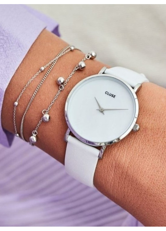 CLUSE MINUIT LA PERLE SILVER WHITE PEARL/WHITE CL30060