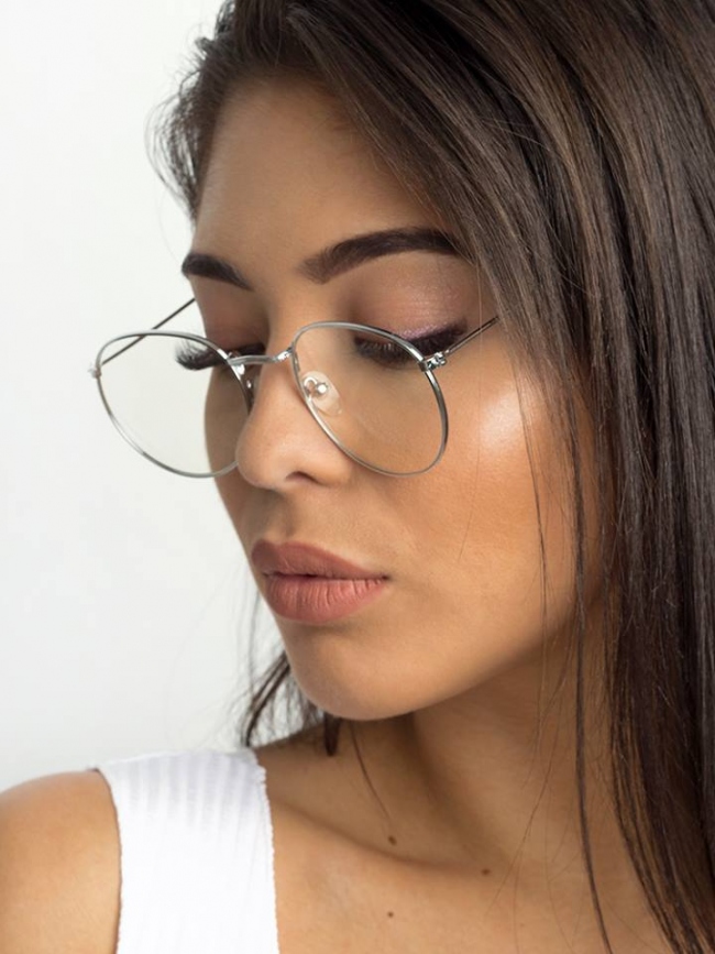 NASIA SILVER CLEAR LENS 01