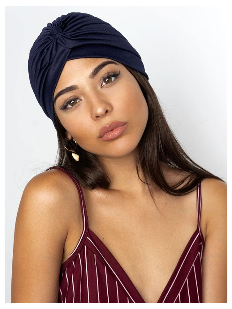 IVY DARK BLUE TURBAN