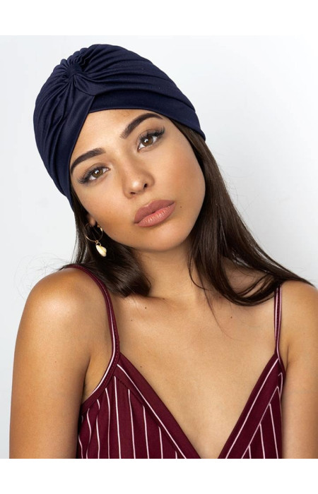 IVY DARK BLUE TURBAN