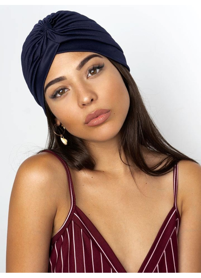 IVY DARK BLUE TURBAN