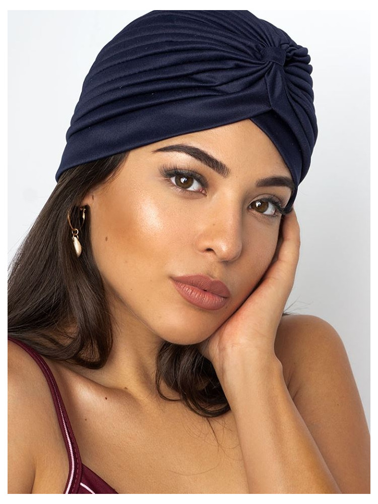 IVY DARK BLUE TURBAN
