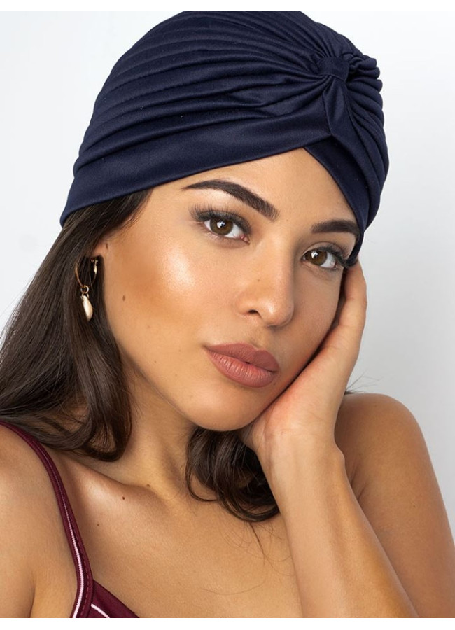 IVY DARK BLUE TURBAN
