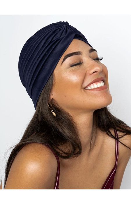IVY DARK BLUE TURBAN