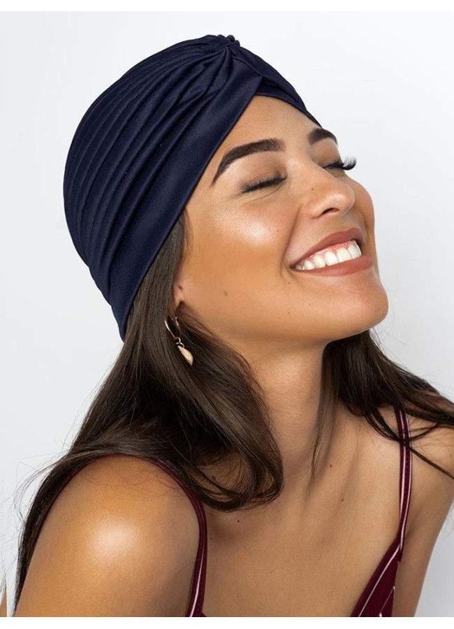IVY DARK BLUE TURBAN