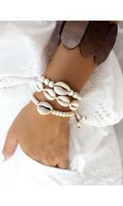 WHITE SEASHELL BRACELETS (3 DESIGNS)