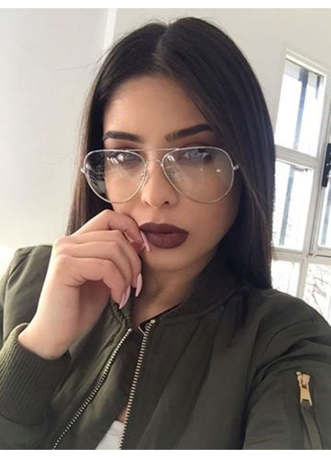 CLEAR SILVER AVIATOR
