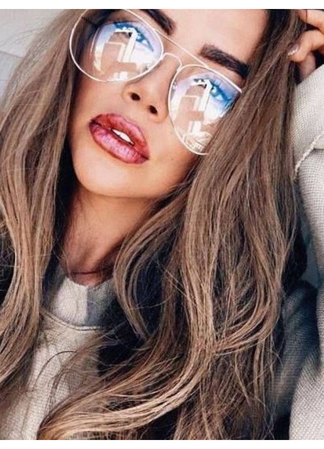 CLEAR SILVER AVIATOR