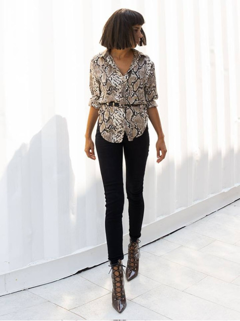 EVA SNAKE PRINT SHIRT