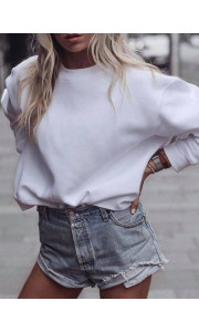 BIANCA WHITE SWEATSHIRT