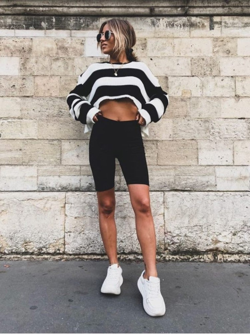 CYCLING BLACK SHORTS