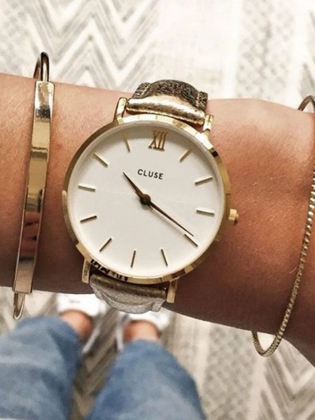 CLUSE GOLD STRAP 18 MM