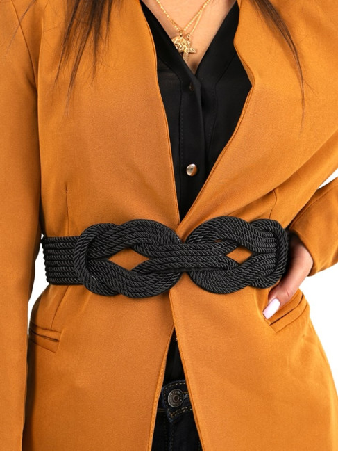 BLACK KNOT BRAID BELT