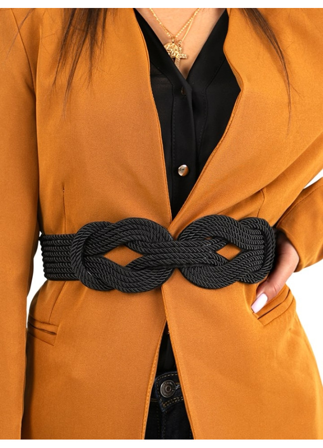 BLACK KNOT BRAID BELT