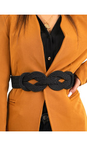 BLACK KNOT BRAID BELT