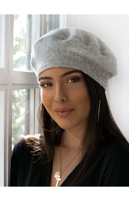 GREY RETRO BERET
