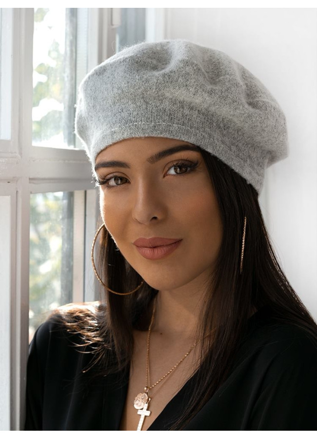 GREY RETRO BERET
