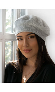 GREY RETRO BERET