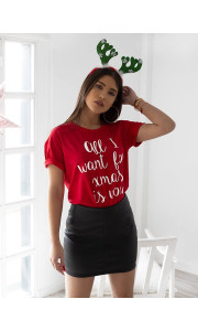 ALL I WANT RED T-SHIRT