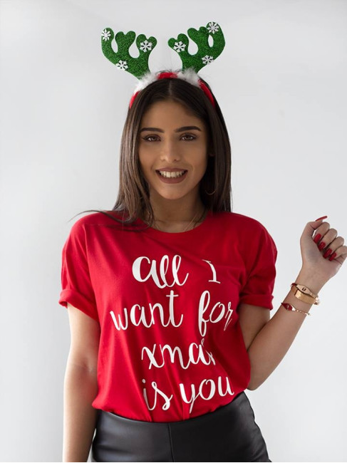 ALL I WANT RED T-SHIRT