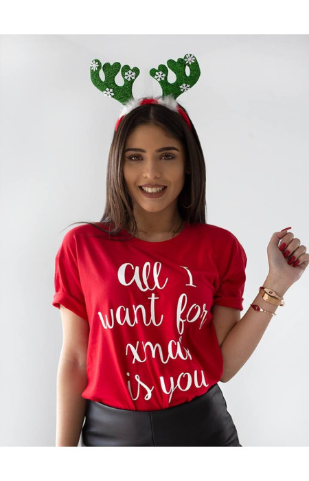 ALL I WANT RED T-SHIRT