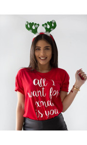 ALL I WANT RED T-SHIRT