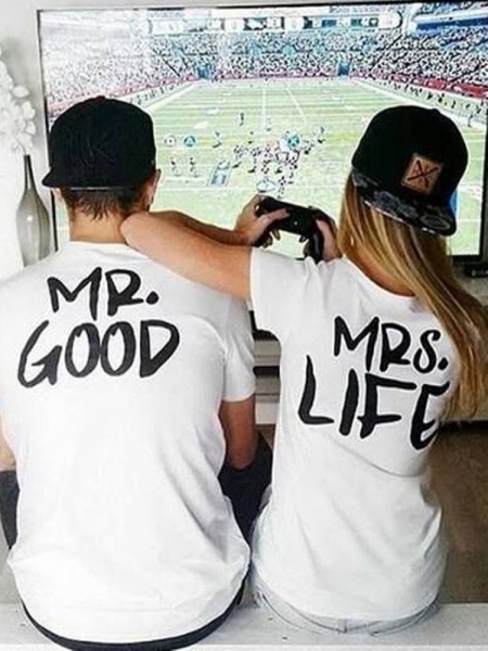 MR GOOD & MRS LIFE TSHIRT set