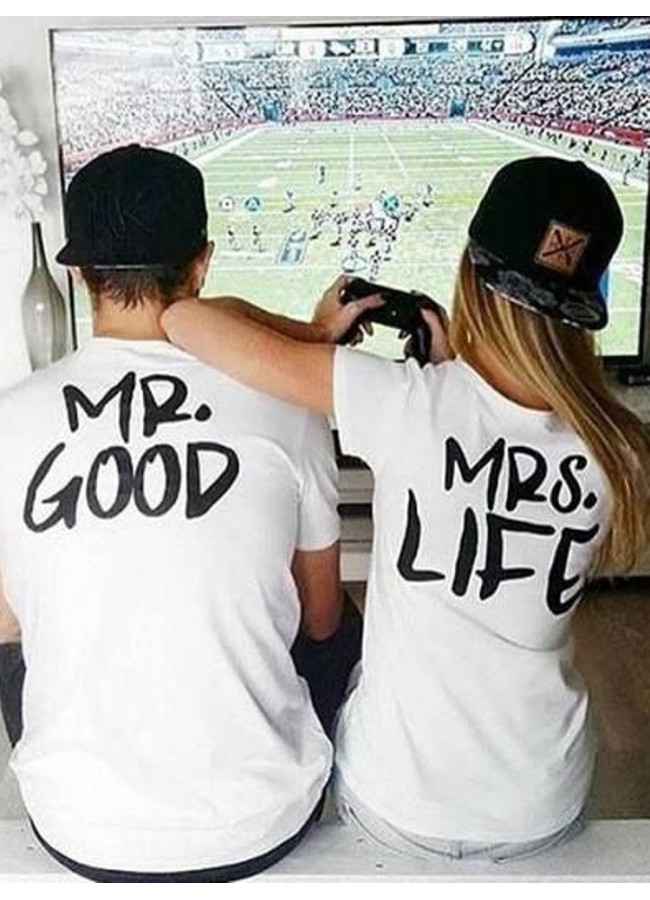 MR GOOD & MRS LIFE TSHIRT set